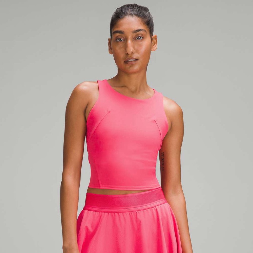 Lululemon Pink Wunder Train Racerback Tank - Lip Gloss